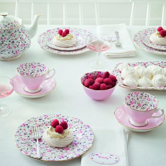 Royal Albert Rose Confetti 5-Piece Place Setting ( New with box) - Picture 2 of 9